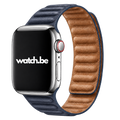 Apple Watch Leren Magneetbandje - Blauw