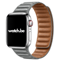 Apple Watch Leren Magneetbandje - Grijs