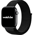 Apple Watch Nylon Sport Loop Bandje - Zwart