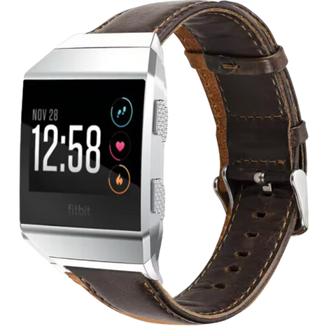 Fitbit Ionic Leren Bandje - Bruin