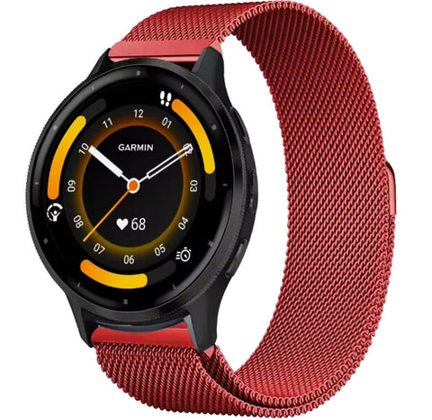 Garmin Vivomove HR Milanees Bandje - Rood