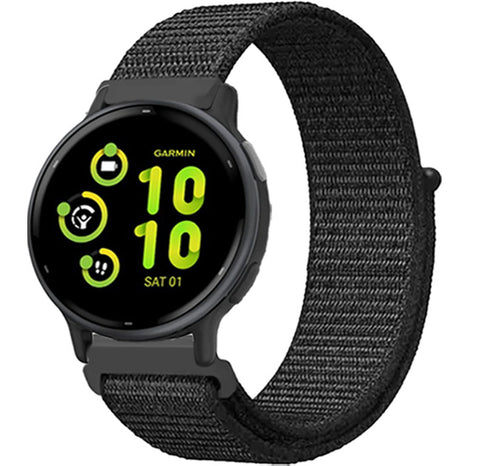 Garmin Vivoactive 4 Nylon Bandje - Zwart