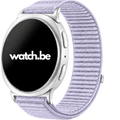 Samsung Galaxy Watch 8 - 44mm Nylon Bandje met Klittenbandsluiting - Lavendel
