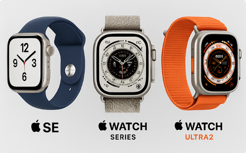 Verschillende Apple watches