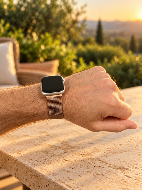 Apple Watch Milanees Bandje - Roségoud