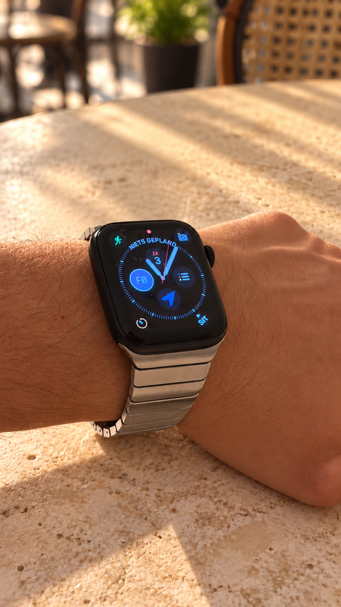 Apple Watch metalen bandje van roestvrij staal (RVS) - Zilver