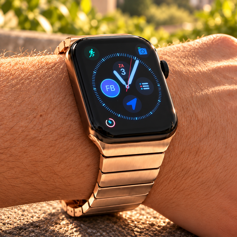 Apple Watch metalen bandje van roestvrij staal (RVS) - Roségoud