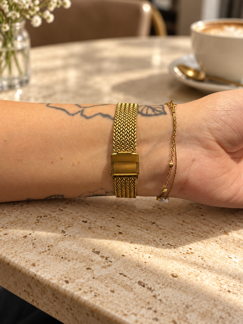 Apple Watch Bandje Staal Smal - Goud