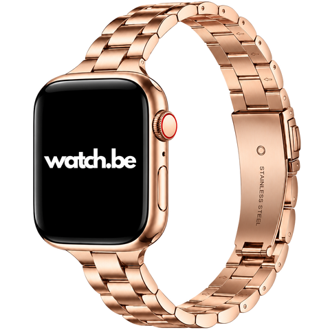 Apple watch fijn stalen bandje - Roségoud