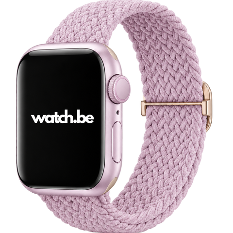Apple Watch Geweven bandje met gesp - Paars