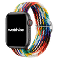 Apple Watch Geweven Bandje Met Gesp - Multikleur