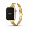 Apple Watch Premium Stalen Schakelbandje - Goud