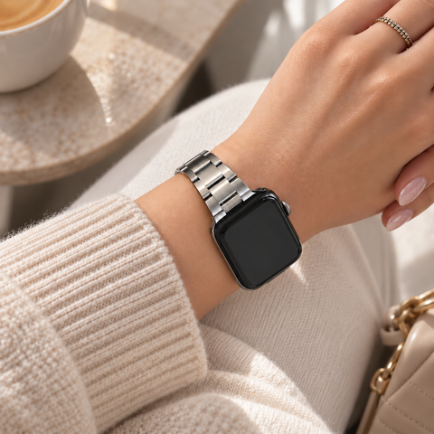 Apple watch fijn stalen bandje - Zilver