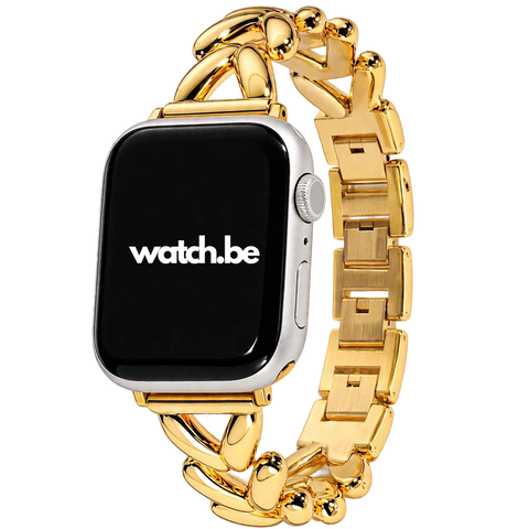 Apple watch luxe schakelband - Goud