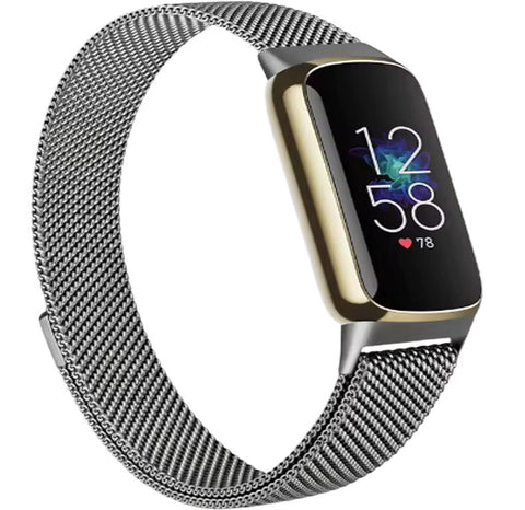 Fitbit Luxe Milanees Bandje - Grijs