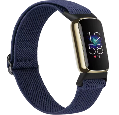 Fitbit Luxe Nylon Bandje - Donkerblauw