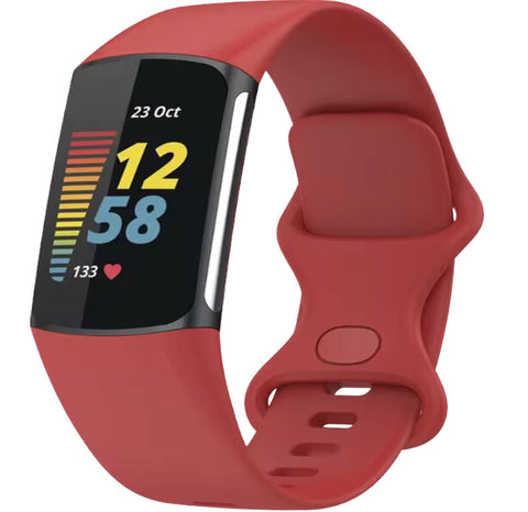 Fitbit Charge 5 Sportbandje - Rood