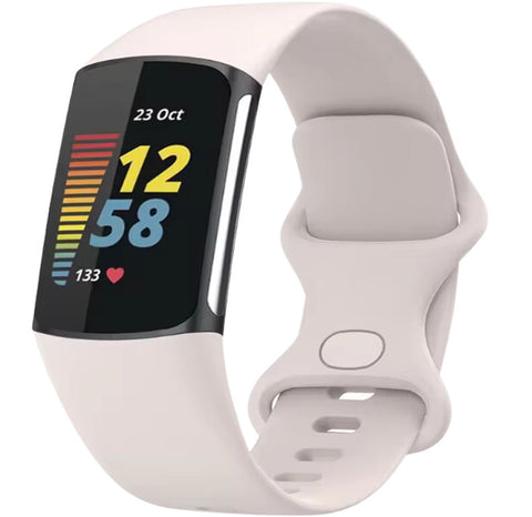 Fitbit Charge 5 Sportbandje - Sterrenlicht