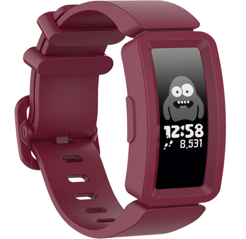 Fitbit Ace 2 Sportbandje - Bordeaux Rood