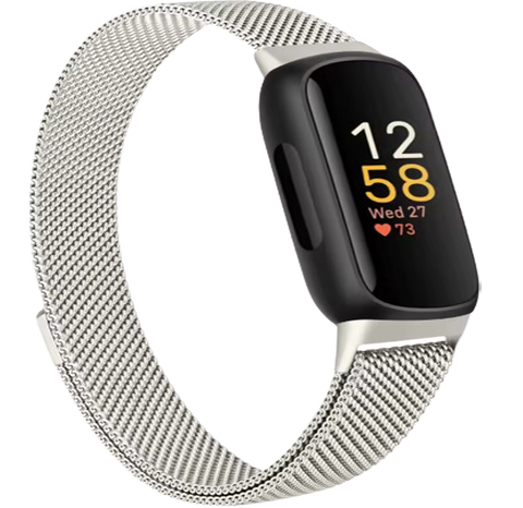 Fitbit Inspire 3 Milanees Bandje - Sterrenlicht