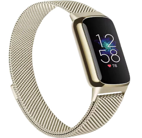 Fitbit Luxe Milanees Bandje - Champagne