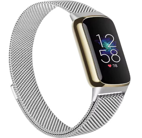 Fitbit Luxe Milanees Bandje - Zilver