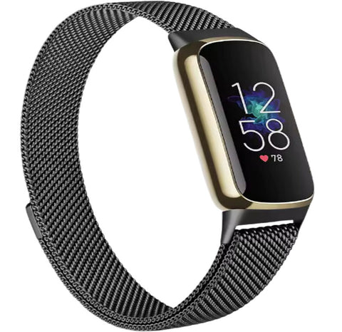 Fitbit Luxe Milanees Bandje - Zwart