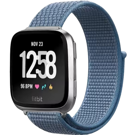 Fitbit Sense 2 Nylon Bandje - Blauw