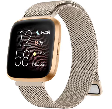 Fitbit Sense 2 Milanees Bandje - Goud