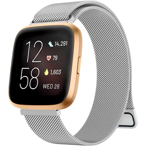 Fitbit Sense 2 Milanees Bandje - Zilver