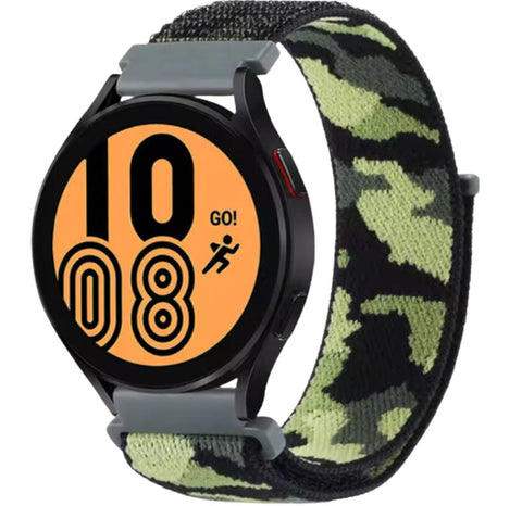 Garmin Vivoactive 4 Nylon Bandje - Camouflage Groen