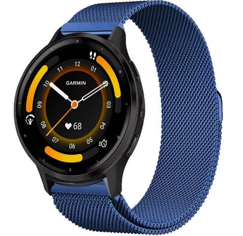 Garmin Vivoactive 4s Milanees Bandje - Blauw