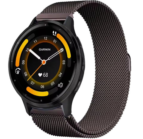 Garmin Vivoactive 4s Milanees Bandje - Bruin