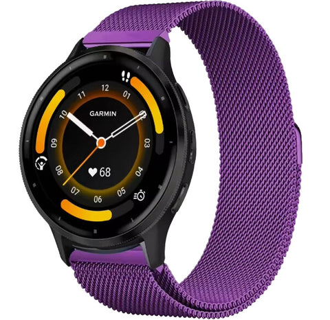 Garmin Vivomove HR Milanees Bandje - Paars