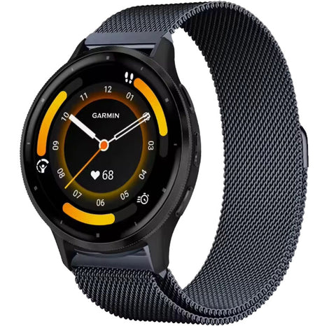 Garmin Vivomove HR Milanees Bandje - Space grijs