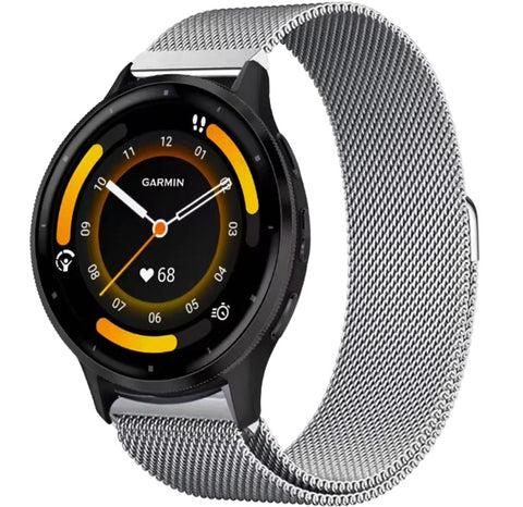 Garmin Vivomove HR Milanees Bandje - Zilver