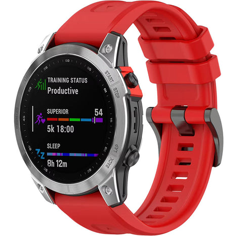 Garmin Fenix 5s Sportbandje - Rood
