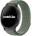 Samsung Galaxy Watch 8 - 44mm Nylon Bandje met Klittenbandsluiting - Groen