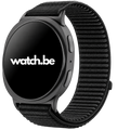Samsung Galaxy Watch 8 - 44mm Nylon Bandje met Klittenbandsluiting - Zwart